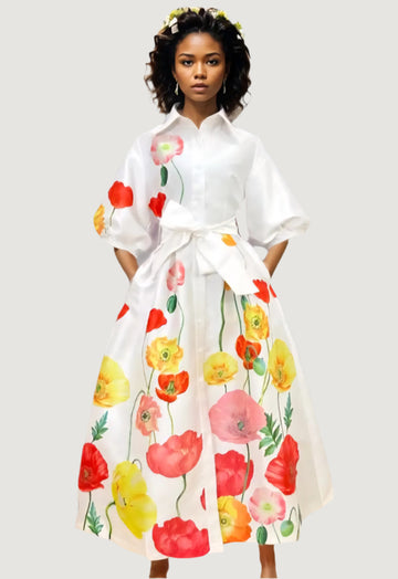 The Demure Floral Dress